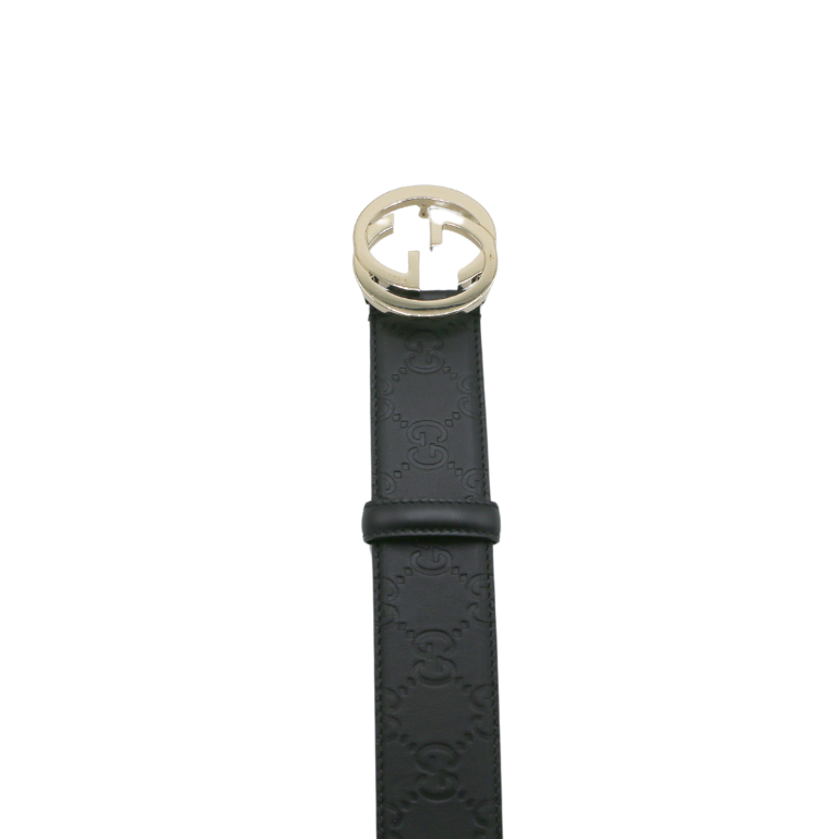 GUCCI ブラック ベルト GGロゴ 80-32 GG Marmont wide belt in black | GUCCI® CA